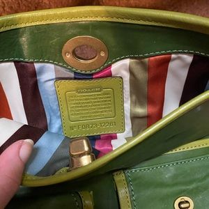 Coach Legacy Lila Green Leather Clutch Wallet Purse 12261.  Rare!